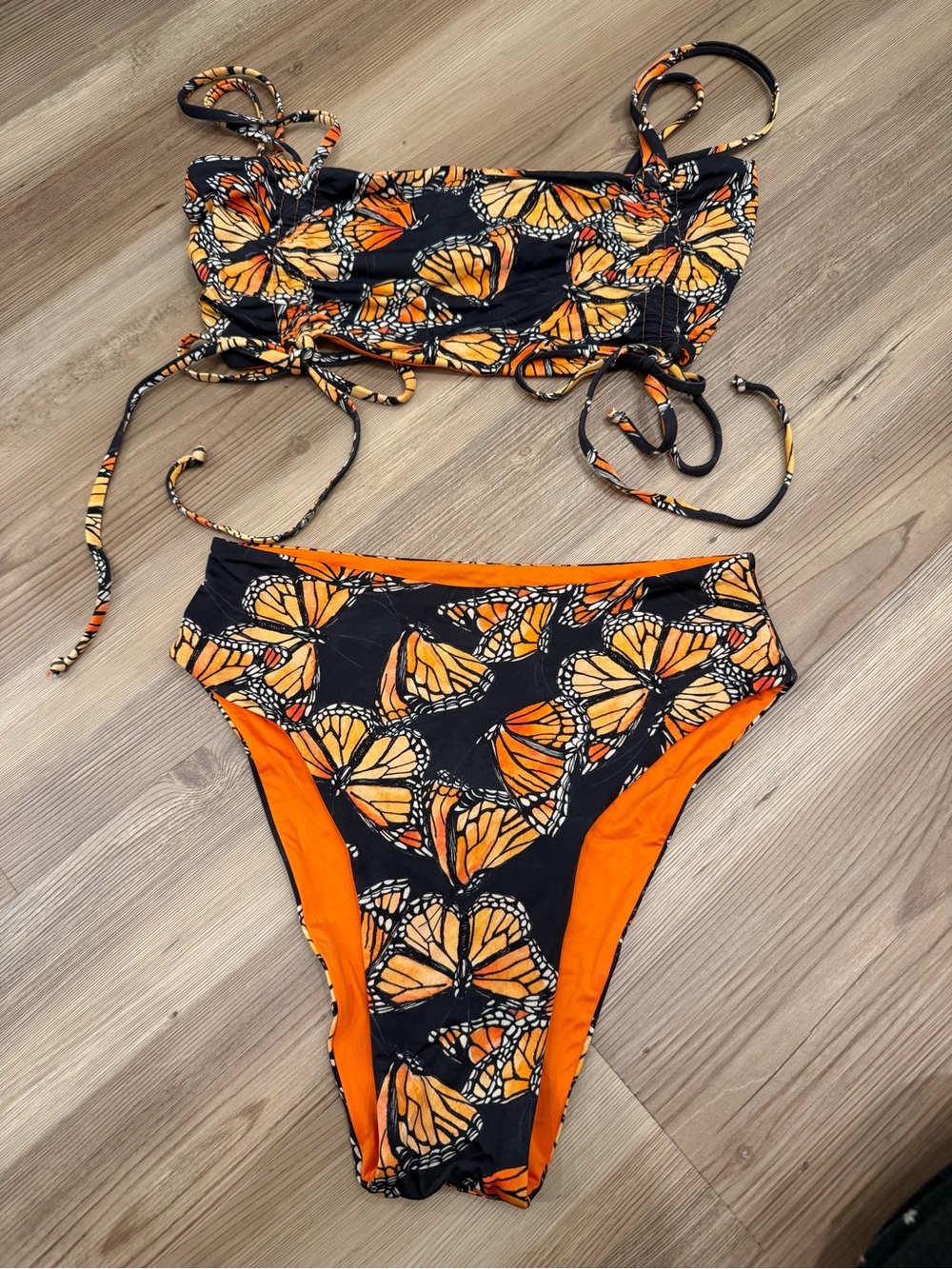 Toulca Swim/Vitality Monarch Butterfly Bikini Set-Size M